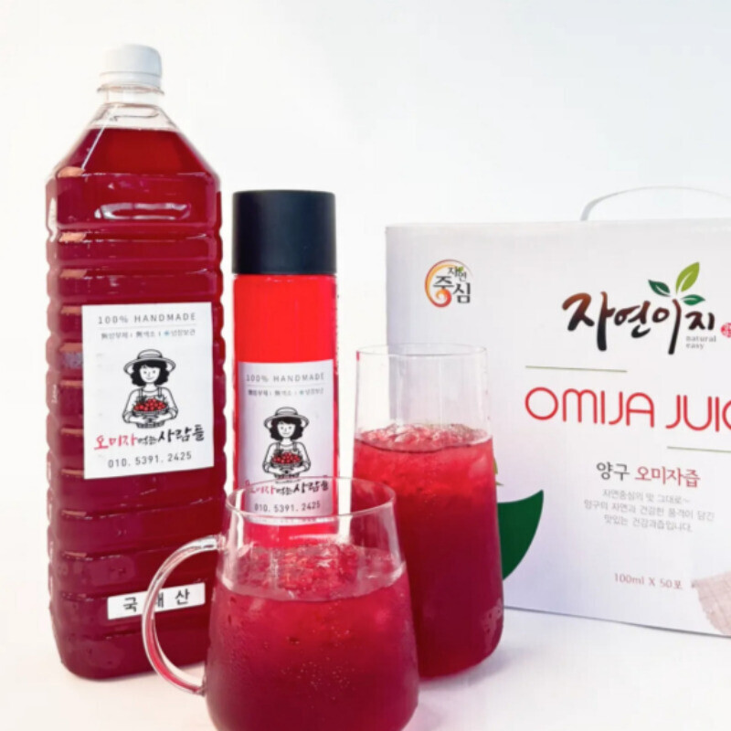 오미자 먹는 사람들,오미자 먹는 사람들 - 양구 오미자청 1.5L 오미자원액