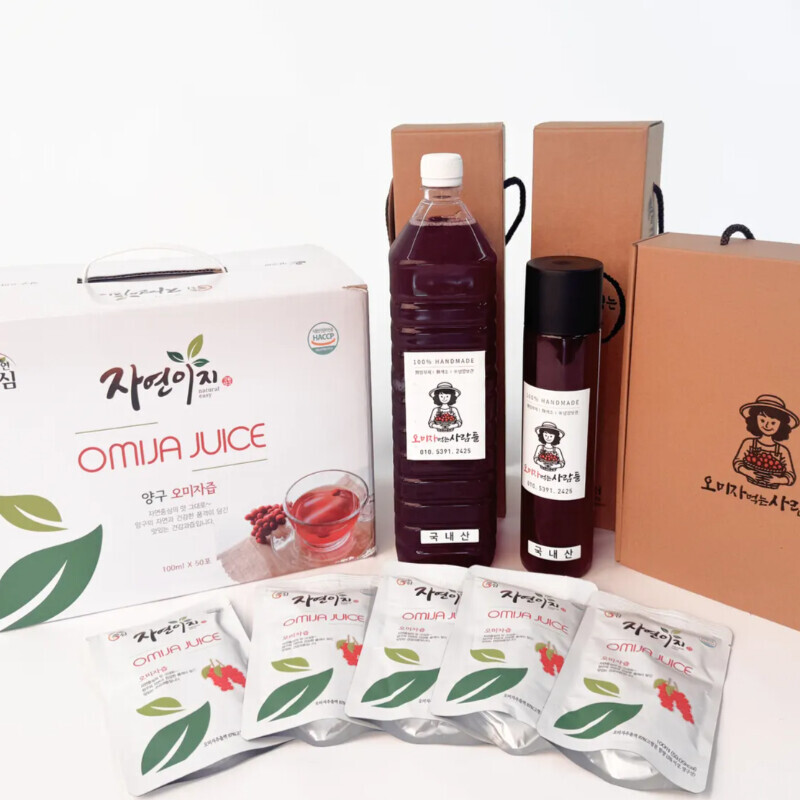 오미자 먹는 사람들,오미자 먹는 사람들 -양구 오미자즙 100ml 20포 / 50포