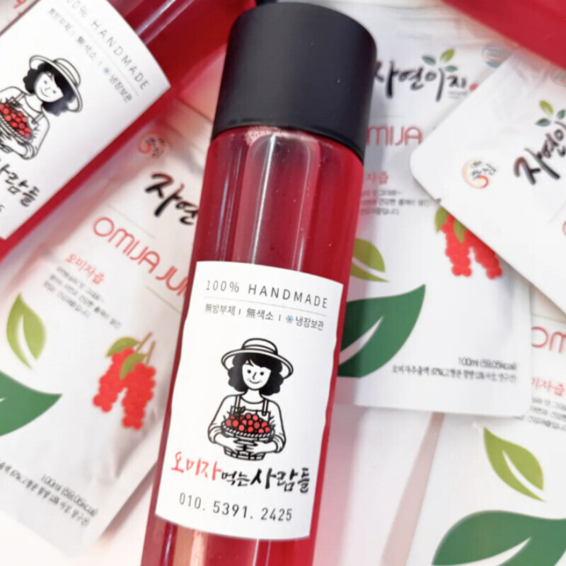 오미자 먹는 사람들,오미자 먹는 사람들 - 양구 오미자청 선물세트 500ml x 3병