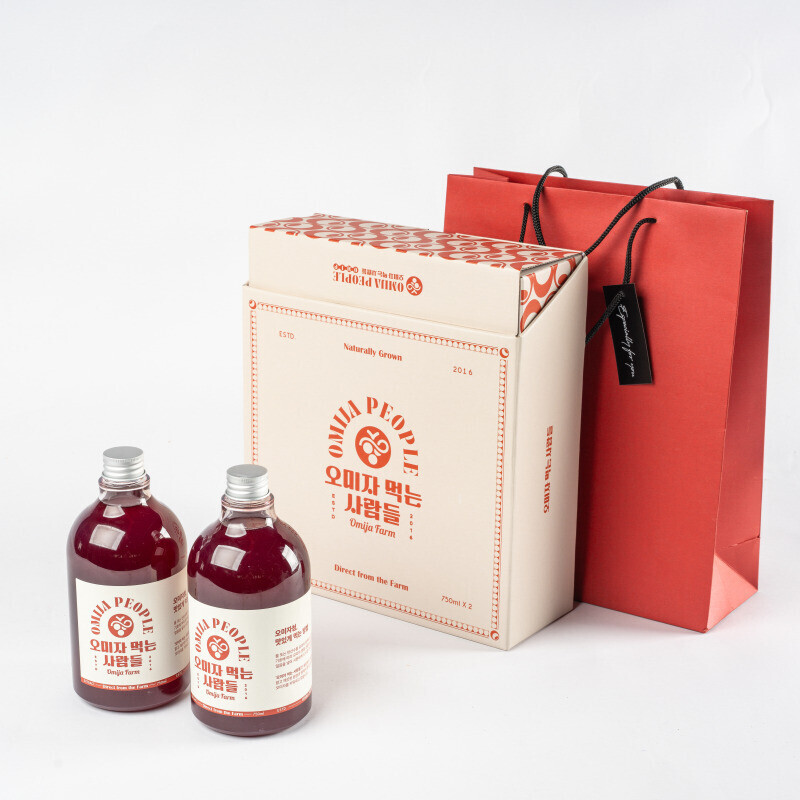 오미자 먹는 사람들,오미자 먹는 사람들 - 양구 오미자청 150ml * 2병 선물세트