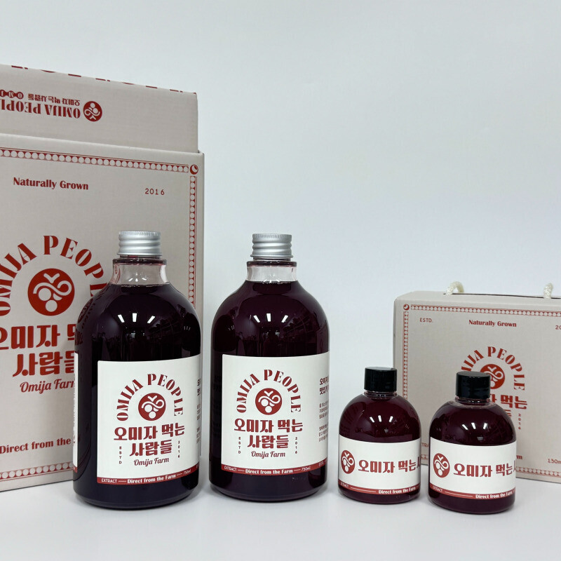 오미자 먹는 사람들,오미자 먹는 사람들 - 양구 오미자청 750ml * 2병 선물세트